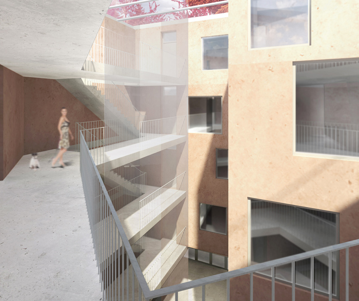 Wohnungsbau Herdernstrasse Zürich, unique assemblage