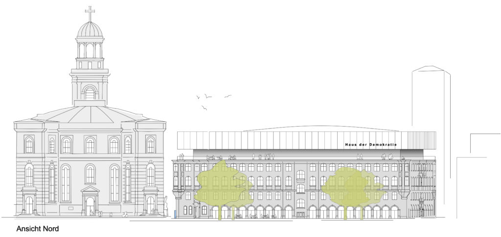 Haus der Demokratie_unique assemblage_Ansicht-Nord